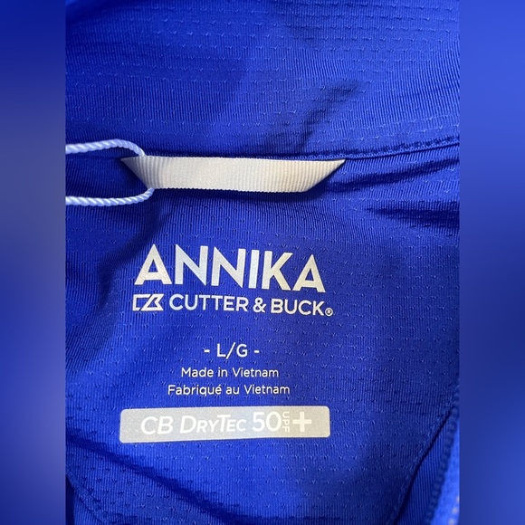 NWT, Annika Blingy Royal Blue 1/4-Zip Pullover - Picture 6 of 9